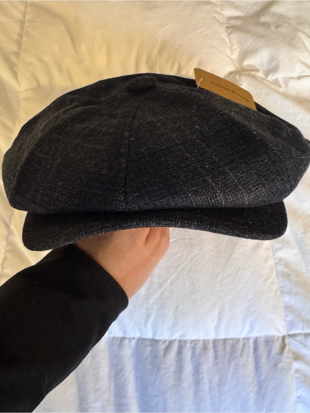 Dark Gray Men's Newsboy Cap